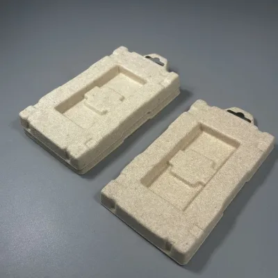 High Quality Custom Made Digital Products Bagasse Moulded Pulp Tray Eco Friendly Pulp Packaging for Cellphone