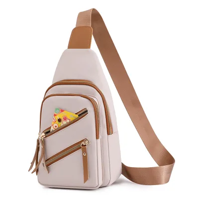 Trendy Outdoor Travelling Cross Body Anti-theft Oxford Women Single Shoulder Sling Chest Bag for Lady