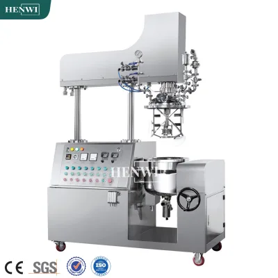 Henwi 30-200 Liters Customized Reactor Vaseline Honey Cheese Suncream Manufacture Process Machine Vacuum Emulsifying Production