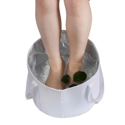 Travel Hotel Portable Fold Custom New Arrival Collapsible Travel Fabric Foot Spa Bath Basin