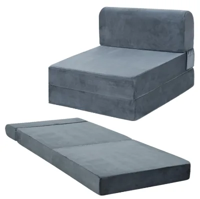 Fold Sofa Memory Foam Sleeper Sofa Fold Out Chair Bed Convertible Sleeper Chair Bed with Pillow