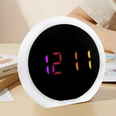 2025 Promotional Gift Digital RGB Alarm Clock Multifunctional LED Clock for Home Office Decoration