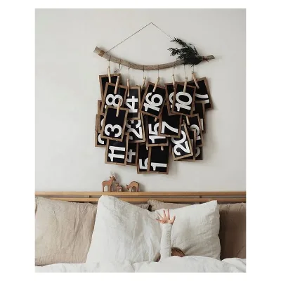 Hot Selling Crystal Advent Calendars Personalized Empty Advent Calendar Customized Wooden Kids Advent Calendar