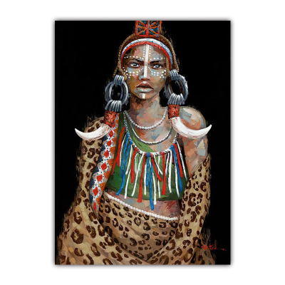 Painting Style Art Canvas Wall Art Product Wall Decoration Framed African Canvas Art Pictures for Living Room
