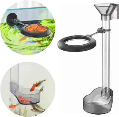 Multifunctional Fish Feeder Tube Aquarium Feeding Accessories  Fish Feeder for Shrimp Tank