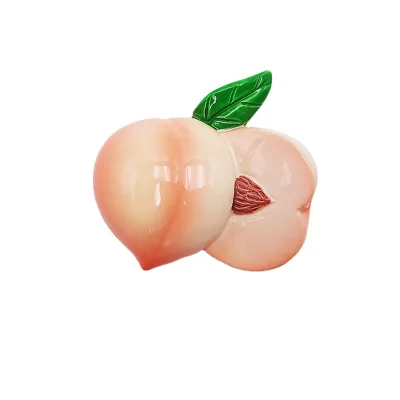 Strawberry Apple Watermelon Dragon Fruit Cherry Arbutus Juicy Peach Fruit Refrigerator Magnet Resin Souvenir Fridge Magnets
