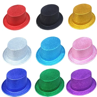 Wholesale Children's Plastic Character Party Hats Performance Props Magic Top Jazz Hats for Festive Occasions