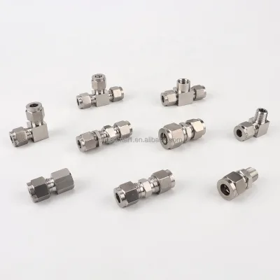 BKT-PV Air Cylinder Cartridges at Right Angles 304 Press Fitting Compression Stainless Steel Pneumatic Parts