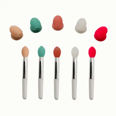 High Quality Reusable Silicone Small Sleeping Mask Lip Brush for Lip Balm and Lips Care Applicator Spatula