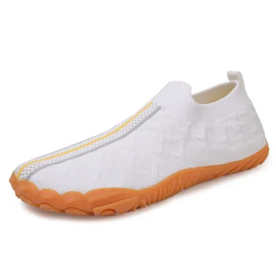 Cross Border Casual Couple Shoes Fashionable & Trendy Fly Woven Surface Breathable & Lightweight Sports Walking Shoes