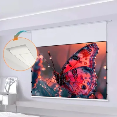 92-inch Concealed Pull-string Screen Extremely Affordable Custom Screen Ranging From 100 to 300 Inches Ultra-high-definition