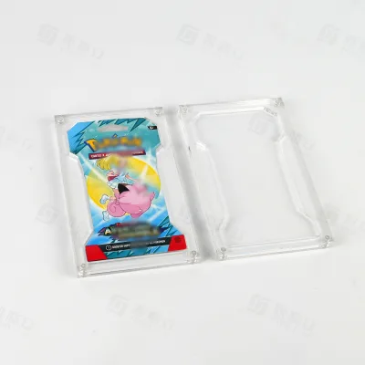 Heavy-Duty Magnetic Acrylic Card Pack Casing with Precise Fit for Collectible Blister Pack Hobby Storage & Exhibition