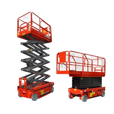 Full Self Lift Hydraulic Small Mini Aerial Work Vehicle Moving Shear Fork Automatic Lifting Platform