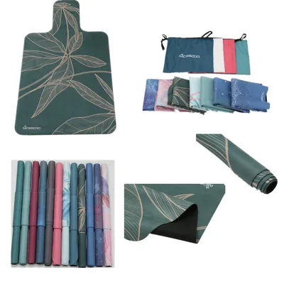 Custom Design Non-slip Natural Rubber Back Waterproof Pilates Mat for Yoga Studios Pilate Reformer Yoga Mat 96cm 2MM Thickness