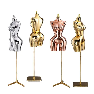 High-end European American Plus-Size Women's Clothing Upper-Body Plastic Mannequin Props Dummy Models Garment Display Stands