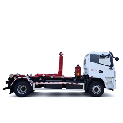 YIWEI 18T Eco Friendly Sanitation Refuse Truck Pure Electric Power Detachable Container Body Reliable Safety Operating Mechanism