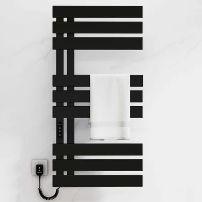 340W Electric Towel Dryer G573 LED Touch, Timer Function, Wall Mount, Left Power Cord