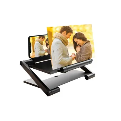 New 12 Inch Folding Model Pull Lift Mobile Phone Screen HD Amplifier Super 3D Binge-watching Artifact