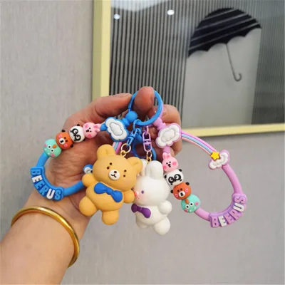 Rabbit Panda Mobile Phone Lanyard Strap Hanging Chain Ring Cord with Patch Wrist Strap for Cell Phone Pendant Chain