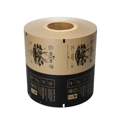 Custom Automatic Laminated Aluminum Foil Coffee Packaging Roll Film