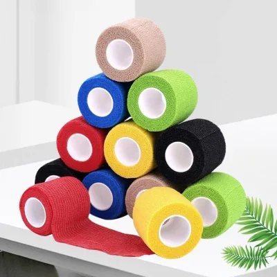 Non-woven self-adhesive elastic bandage medical adhesive tape jumbo roll for athletes