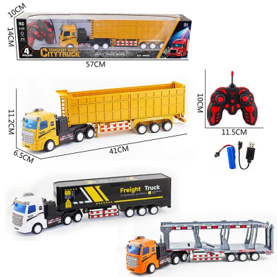 RC Cars and Trucks Remote Control Rc Container Truck Rc Tipper Truck Rimot Control Car With Light and Musical Shantou Toys