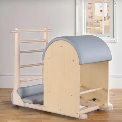 Customized Portable Maple Wooden Ladder Barrel Adjustable Fitness Equipment