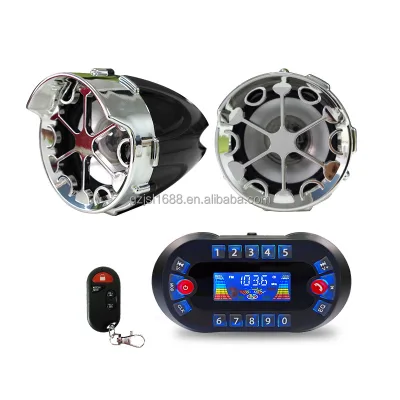Popular Motorcycle Electric Vehicle MT730 Sound System Stereo Speakers FM Radio MP3 Music Player Alarm Speaker