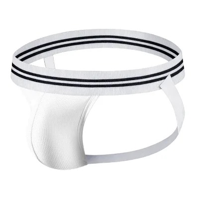 3.2cm Standard Fit Jockstrap for Men Balanced Cotton-Spandex Waist & Structured Pouch | Daily Training & Athletic Support Briefs