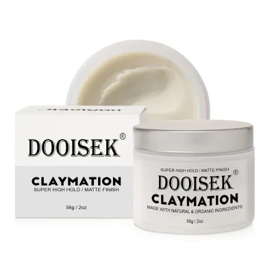 Own Brand Medium Hold Hair Styling Products Men Matte Clay Texture Hair Wax Clay White Label Talc-free Powder for Barbers