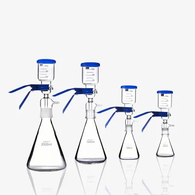 250-2000ml Liquid Emulsion Filtration Separation Microporous Membrane Filtration Sand Core Vacuum Filter