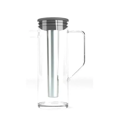 1500ML Heat Resistant Mouth Blown Borosilicate Glass Carafe With SS Filter and Handle