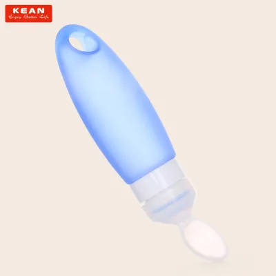 Easy Clean Safety 98ML Food Grade Silicone Baby Food Dispensing Spoon