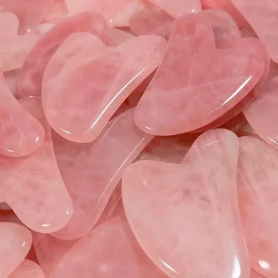 DIY New Gua Sha Custom With High Quality Rose Quartz Gua Sha