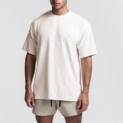 Custom Supima Heavy Weight t Shirt Over Size Mens Tee Sharts Pima Cotton Plain Sports Tshirt Oversized Plus Size Men's T-shirts