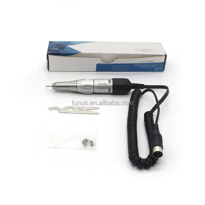 Wholesale Brush Micromotor Electric Nail Drill Handpiece 35000 Rpm Stronh 120II Silver Color Slim Not Hot