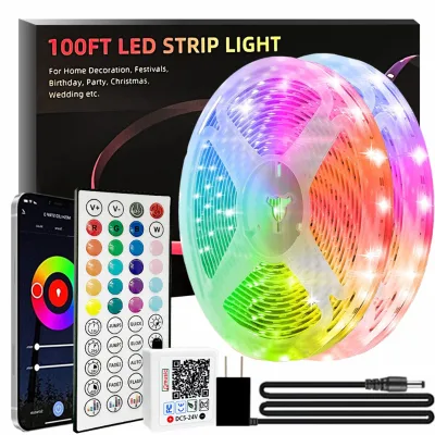 Smart String Lights With IR Remote Plug in RGB Color Changing Led Fairy Light USB Bluetooth APP Control for Halloween Christmas