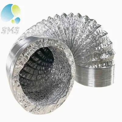Electric Manual Kitchen Cooker Range Hood Parts Discharge Somker Silver Square Aluminum Mesh Ventilation Pipe Cooking Oil