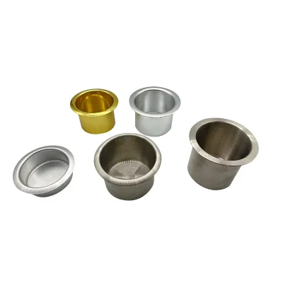 Pinlong Factory Sale Stainless Steel Sofa Cup Holder Furniture Accessories Aluminum Cup Holder for Sofa