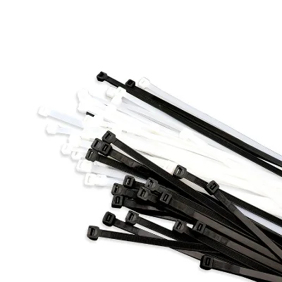 Wholesale Disposable Nylon66 Cable Tie ROHS Compliant White Black Self-Locking 7.6X450 Nylon Plastic Bunding Wires 300mm Length"