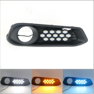 12V for Crider Elentra New Front Bumper Modified LED Running Lights Anti-fog Lights for Various Models