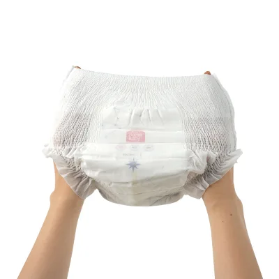 Breathable & Soft Organic Disposable Baby Diaper Pants CE Certified 3D Leak-Proof & Eco-Friendly Diaper for Newborns & Toddlers