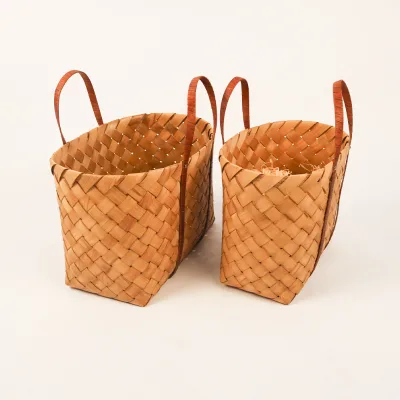 JY Home Decoration Flower Basket Natural and Environmentally Friendly PP Rattan Wall Hanging Basket