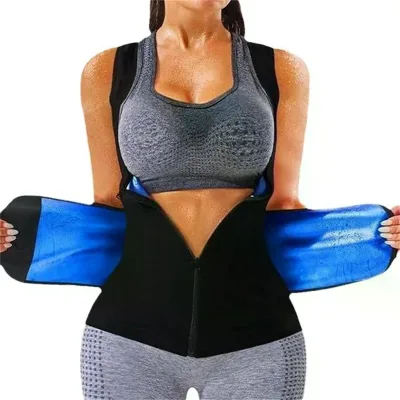 Sauna Sweat Polymer Waist Trainer Hot Sweating Fat Burn Slimming Corsets Weight Loss Corset