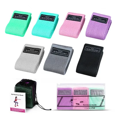 Hip Resistance Loop Band Booty Exercise Elastic Bands Non Slip Fitness Exercise Yoga Fabric Resistance Bands
