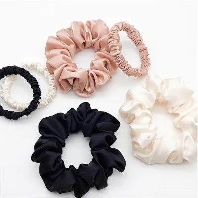 Hot Sale Pink Handmade Fabric Scrunchies Hair Tie Women's Favorite Accessory