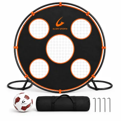 Custom Branding Soccer Training Target Net with Reinforced Target Panel and Portable Storage Bag