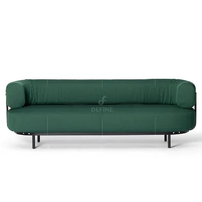 Commercial Custom Furniture Stain-resistant & Easy-clean Upholstery Modern Restaurant Design Sofa Set