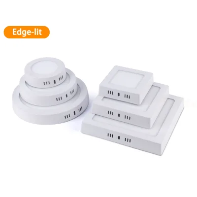 Surface Mounted Indoor Ceiling Aluminum 6W 12W 18W 24W SMD Square Round Home Office Slim LED Panel Light