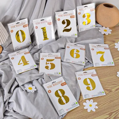 2026 Digit Balloon 32inch Various Colors Foil Globos Foil Helium Number Balloons for Birthday Party Balloons Decoration